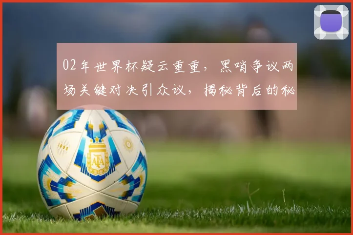 02年世界杯疑云重重，黑哨争议两场关键对决引众议，揭秘背后的秘密